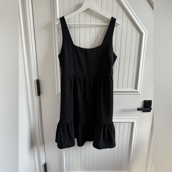 Boston Proper Elegant Black Ruffle Dress - Picture 1 of 3
